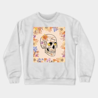 Floral Skull Crewneck Sweatshirt